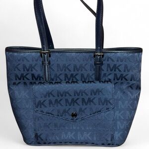 Michael Kors Navy Monogram Tote